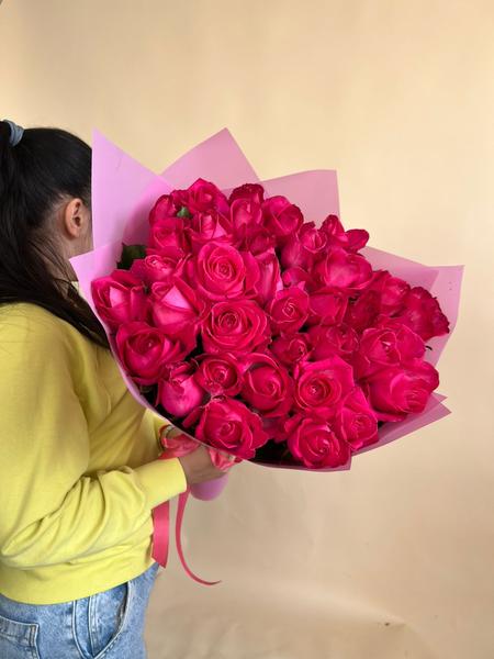 Букет из 31 розовой розы Эквадор 60 см